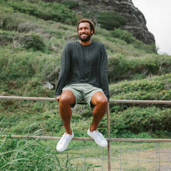 Lae‘ahi Lī ‘Ili Men's Leather Sneakers - Bright White | Men OluKai sale