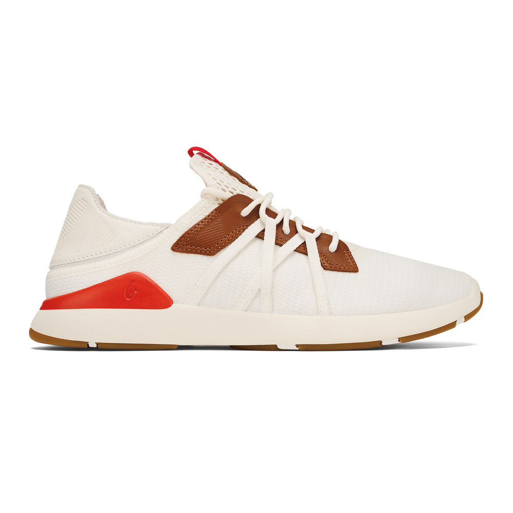 Mio Lī Men's Athletic Shoes - Bright White / Red Lava | Men OluKai sale