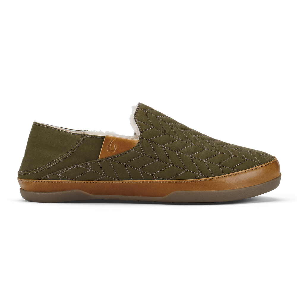 Hanohano Men’s Waxed Canvas Slippers - Husk | Men OluKai online