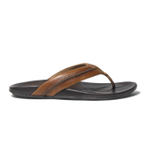 Mea Ola Men's Leather Sandals - Tan / Dark Java | Men OluKai for sale