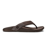 Tuahine Men's Waterproof Leather Beach Sandals - Dark Wood | Men OluKai near me