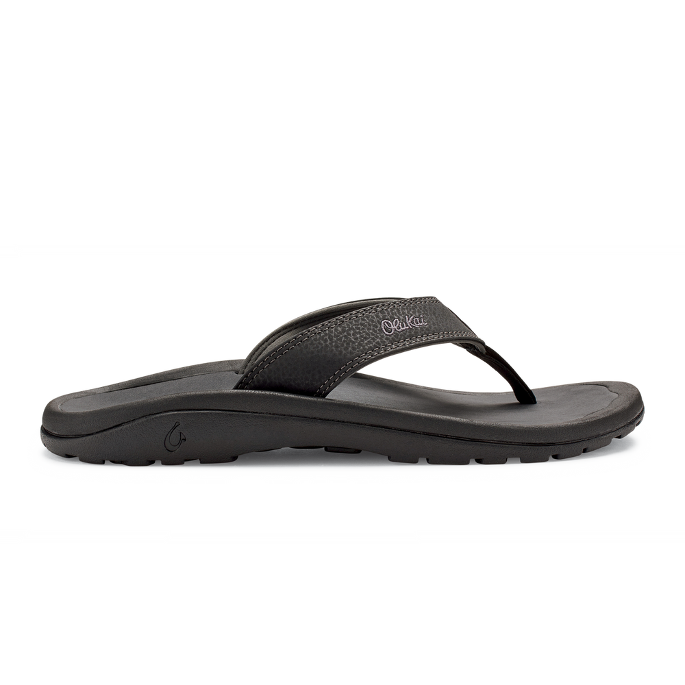 OluKai ‘Ohana - Black / Dark Shadow | Men's Beach Sandals | Men OluKai for sale