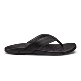Mekila Men's Full-Grain Leather Beach Sandals - Black | Men OluKai for sale