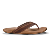 Hiapo -Dark Java / Toffee Men’s Leather Beach Sandals | Men OluKai for sale
