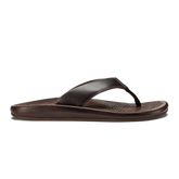 ‘Ilikai Men‘s Leather Beach Sandals - Dark Wood | Men OluKai discount