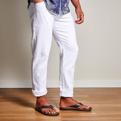 ‘Ilikai Men‘s Leather Beach Sandals - Dark Wood | Men OluKai discount