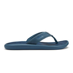 Pili Men’s Waterproof Leather Sandals - Blue Fog / Coastal Blue | Men OluKai online