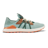 Manele Men’s Breathable Golf Shoes - Pale Moss / Molten Orange | Men OluKai sale