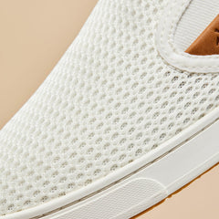 Pehuea Women's Breathable Slip-On Sneakers - Bright White | Women OluKai cheap