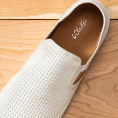 Pehuea Women's Breathable Slip-On Sneakers - Bright White | Women OluKai cheap