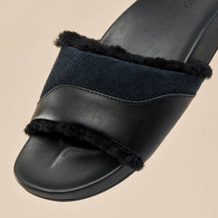 Hō‘ala Slide Women’s Slide Slipper Sandals - Black | Women OluKai for sale