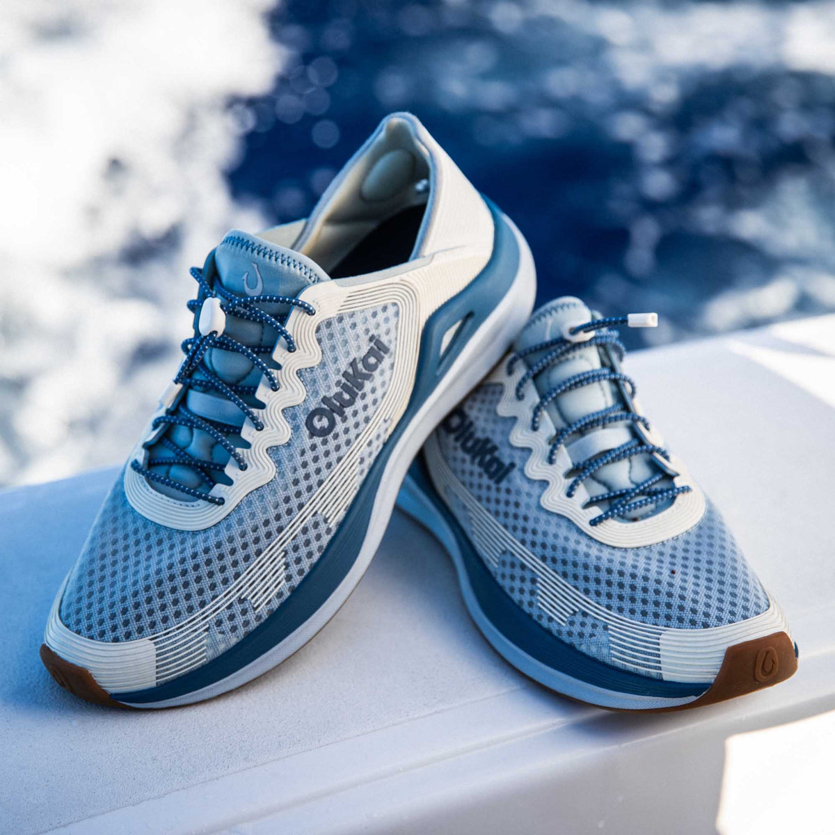 ‘Ahi Men’s Water Boat Shoes - Blue Pearl / White Sand | Men OluKai online