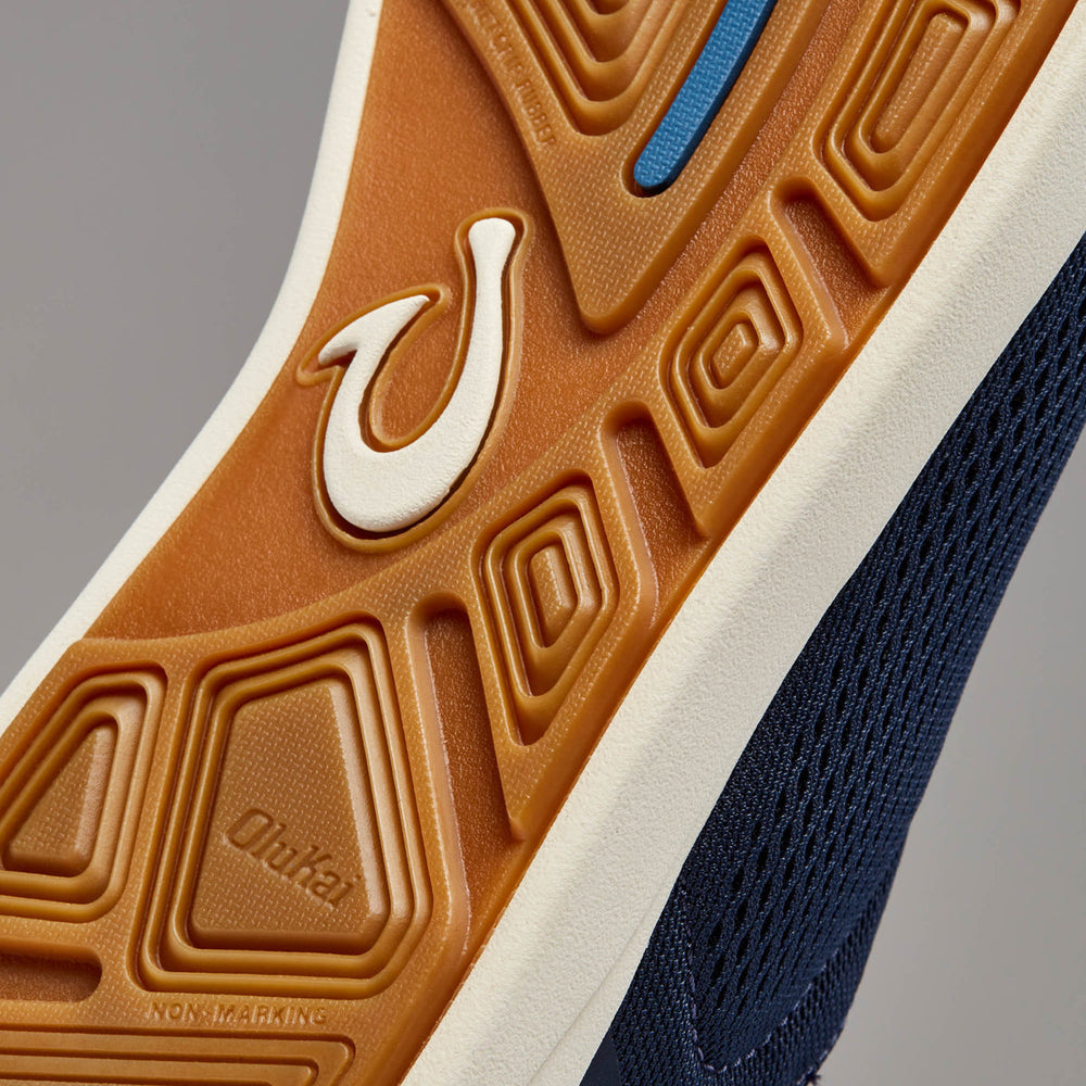 Moku Pae Men's Boat Shoes - Trench Blue / Off White | Men OluKai outlet
