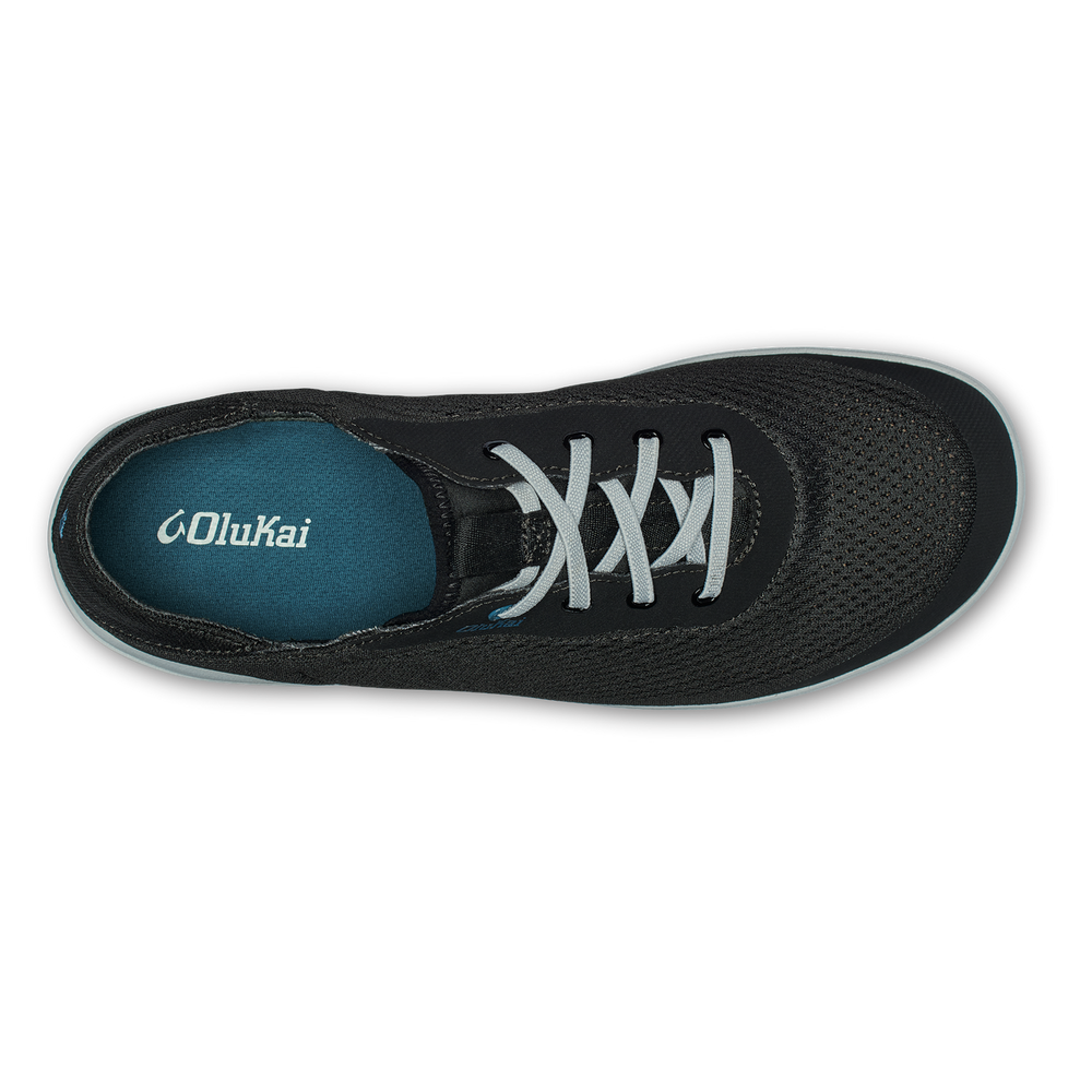 Moku Pae Men's Boat Shoes - Black / Blue Coral | Men OluKai near me