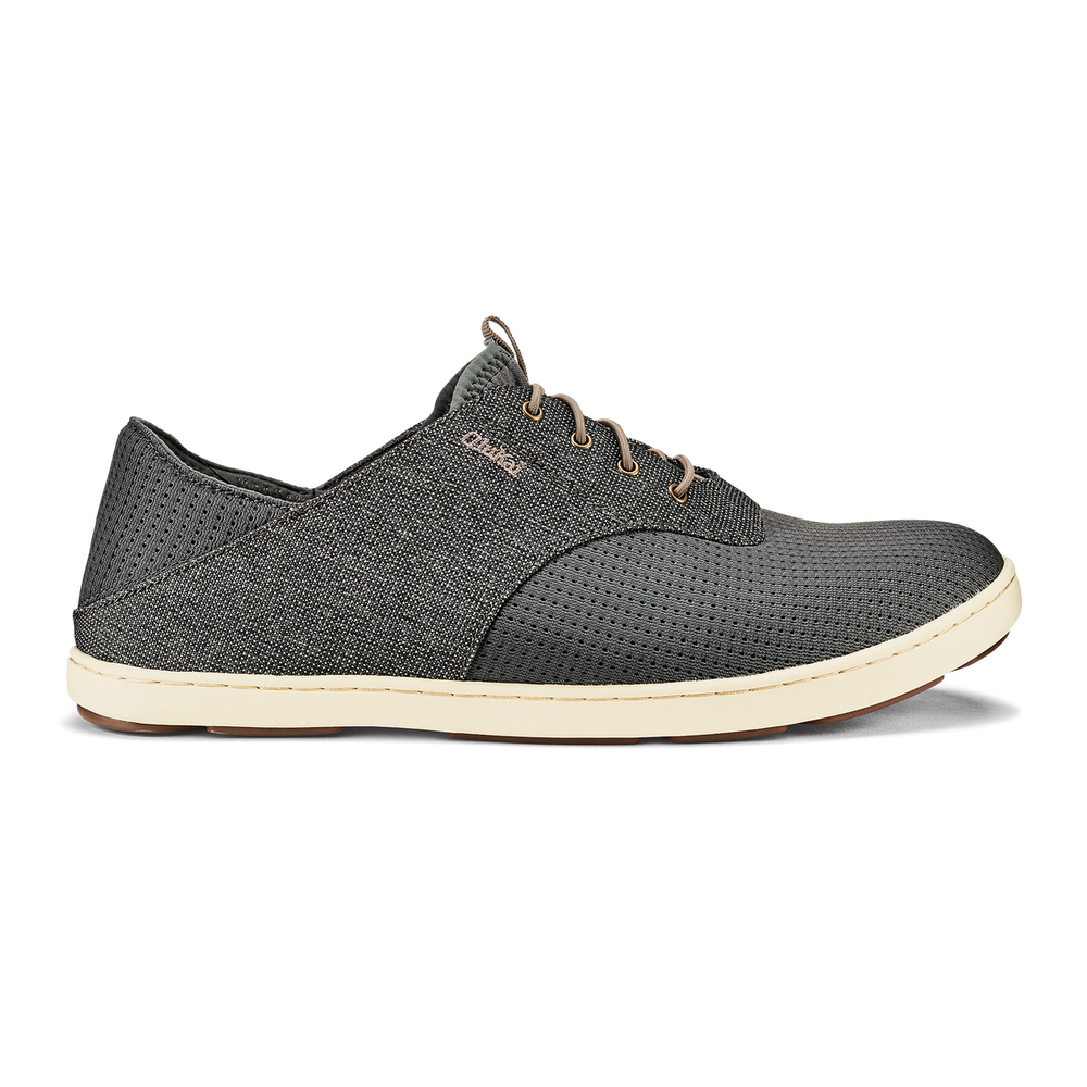 Nohea Moku Men's Boat Shoes - Charcoal / Clay | Men OluKai discount