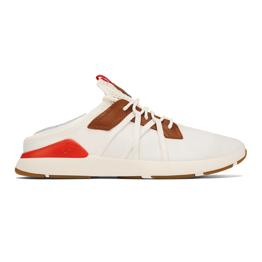 Mio Lī Men's Athletic Shoes - Bright White / Red Lava | Men OluKai sale