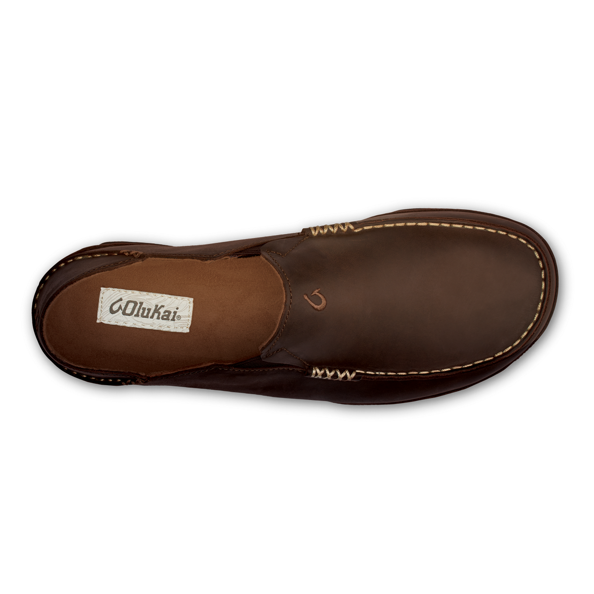 Moloā Men's Leather Slip On Shoes - Dark Wood / Dark Java | Men OluKai near me