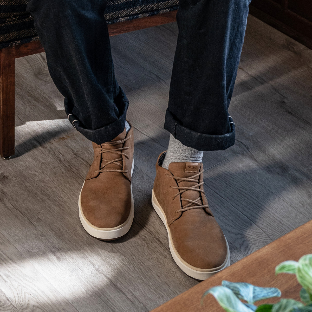 Papakū 'Ili Men’s Waterproof Leather Boots- Tan | Men OluKai cheap