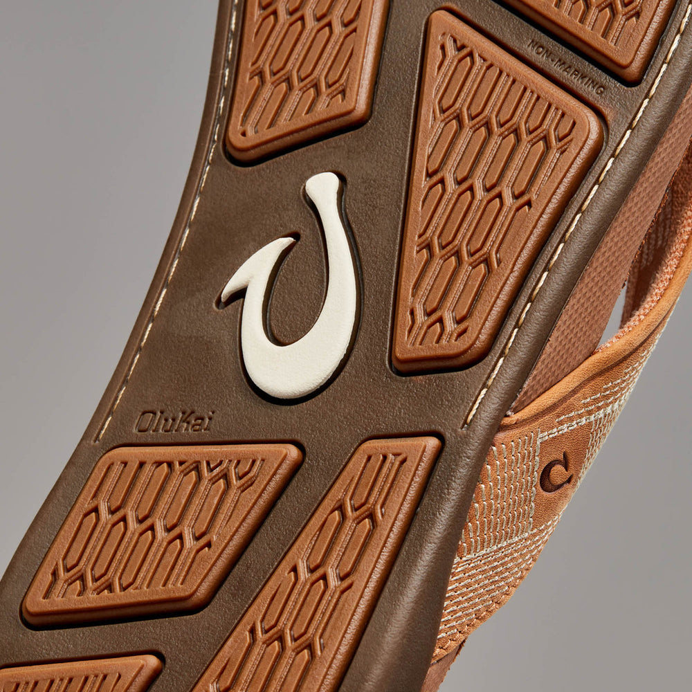Tuahine Men's Waterproof Leather Beach Sandals - Toffee | Men OluKai on sale