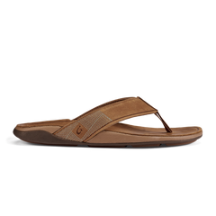 Tuahine Men's Waterproof Leather Beach Sandals - Toffee | Men OluKai on sale