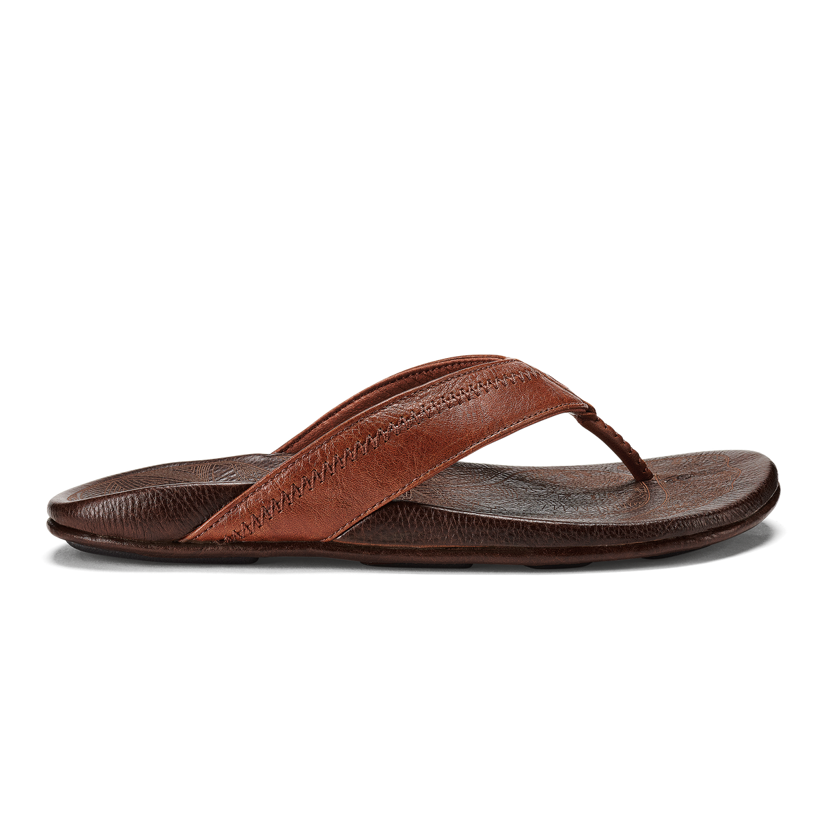 Hiapo - Rum / Dark Wood Men’s Leather Beach Sandals | Men OluKai for sale