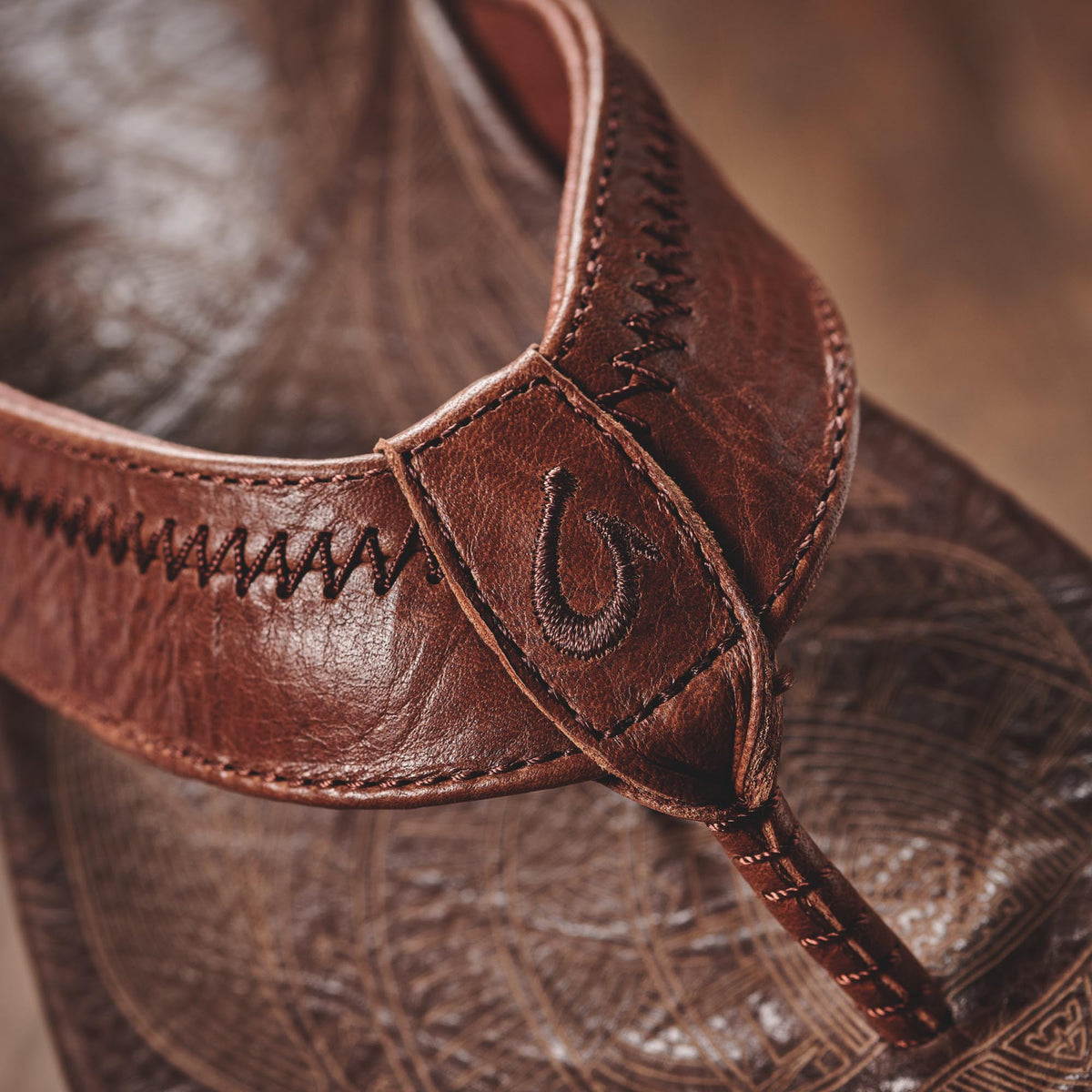 Hiapo - Rum / Dark Wood Men’s Leather Beach Sandals | Men OluKai for sale