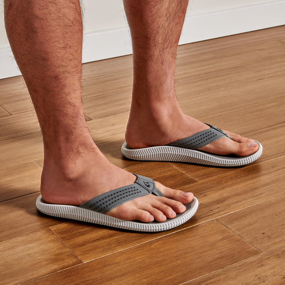 Ulele Men's Water-Ready Beach Sandals - Stone | Men OluKai outlet