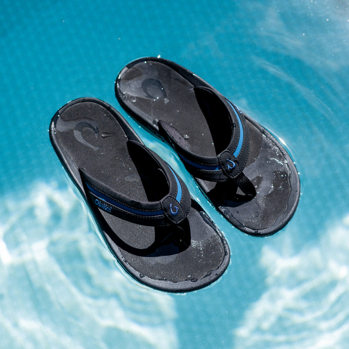 ʻOhana Pālua - Black / Slate Blue | Men OluKai sale