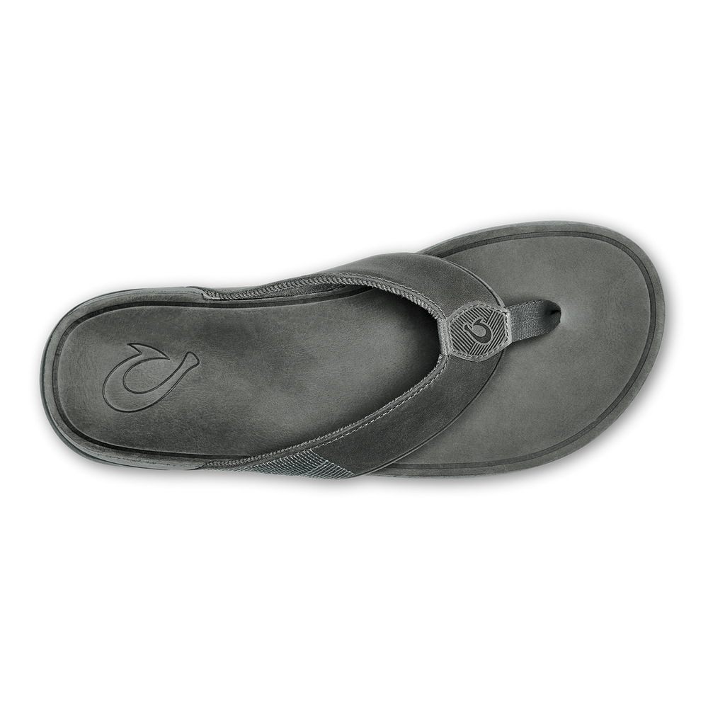 Tuahine Men's Waterproof Leather Beach Sandals - Lagoon | Men OluKai cheap