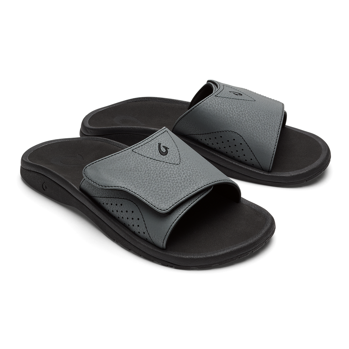 Nalu Slide - Rock / Black | Men OluKai cheap