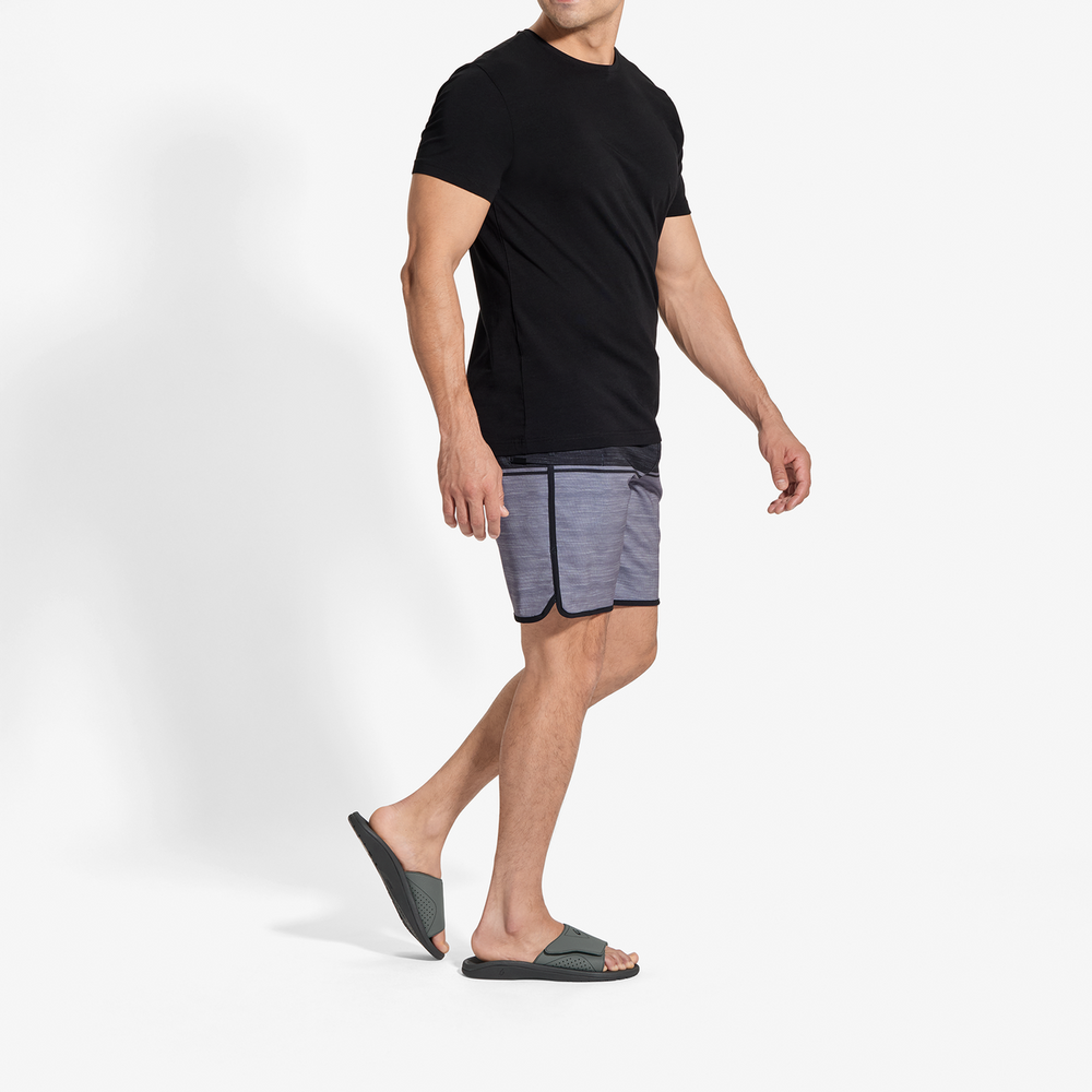 Nalu Slide - Rock / Black | Men OluKai cheap