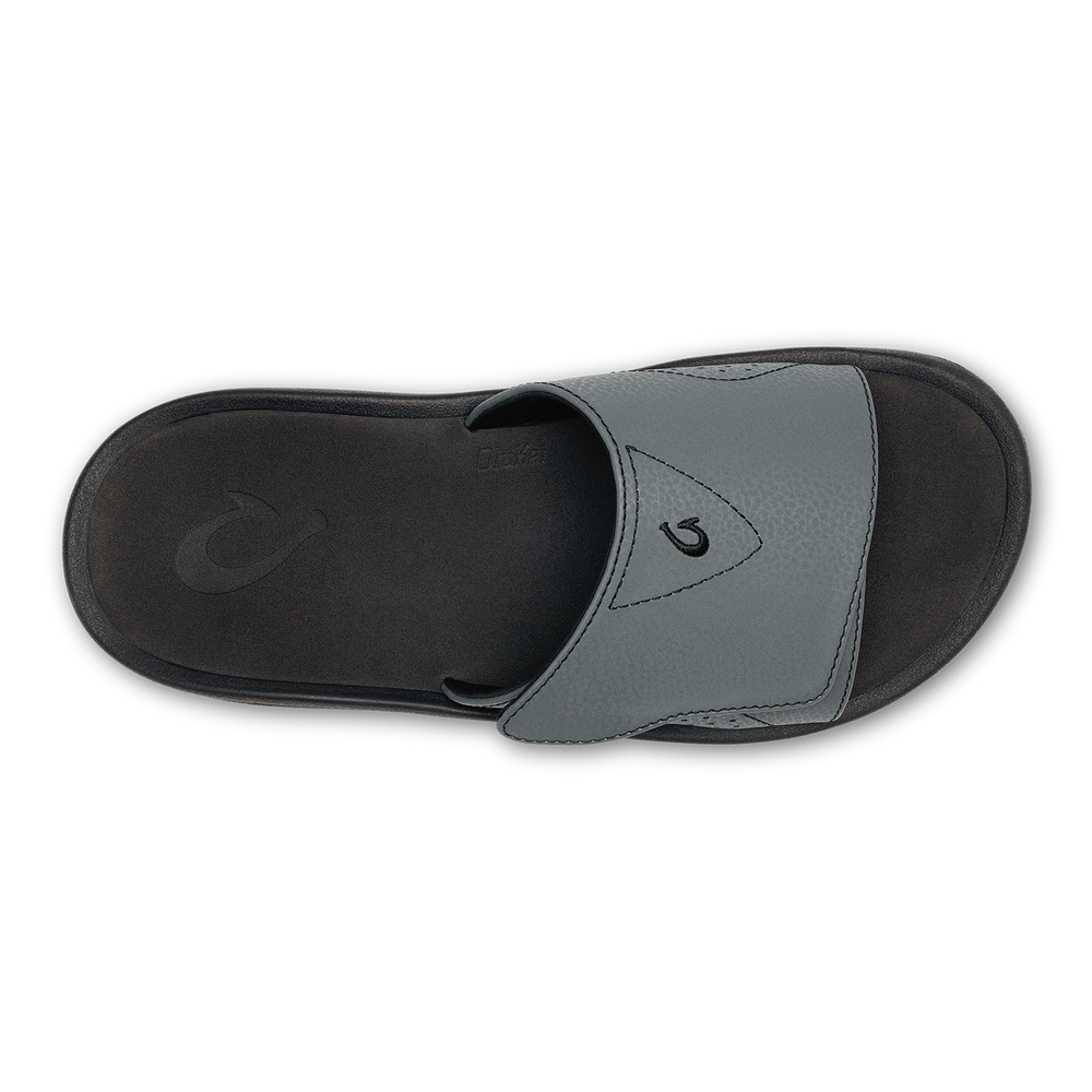 Nalu Slide - Rock / Black | Men OluKai cheap
