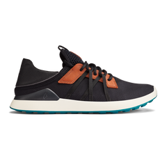 Manele Men’s Breathable Golf Shoes - Black / Dark Shadow | Men OluKai for sale