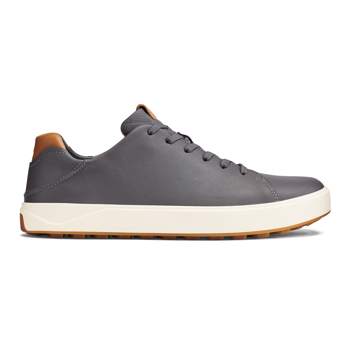 Wai‘alae Men’s Waterproof Leather Golf Shoes - Stone | Men OluKai discount