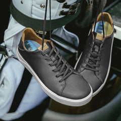 Wai‘alae Men’s Waterproof Leather Golf Shoes - Black | Men OluKai online