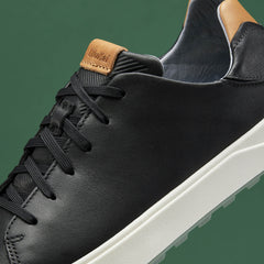 Wai‘alae Men’s Waterproof Leather Golf Shoes - Black | Men OluKai online