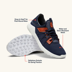 Manele Men’s Breathable Golf Shoes - Trench Blue | Men OluKai outlet