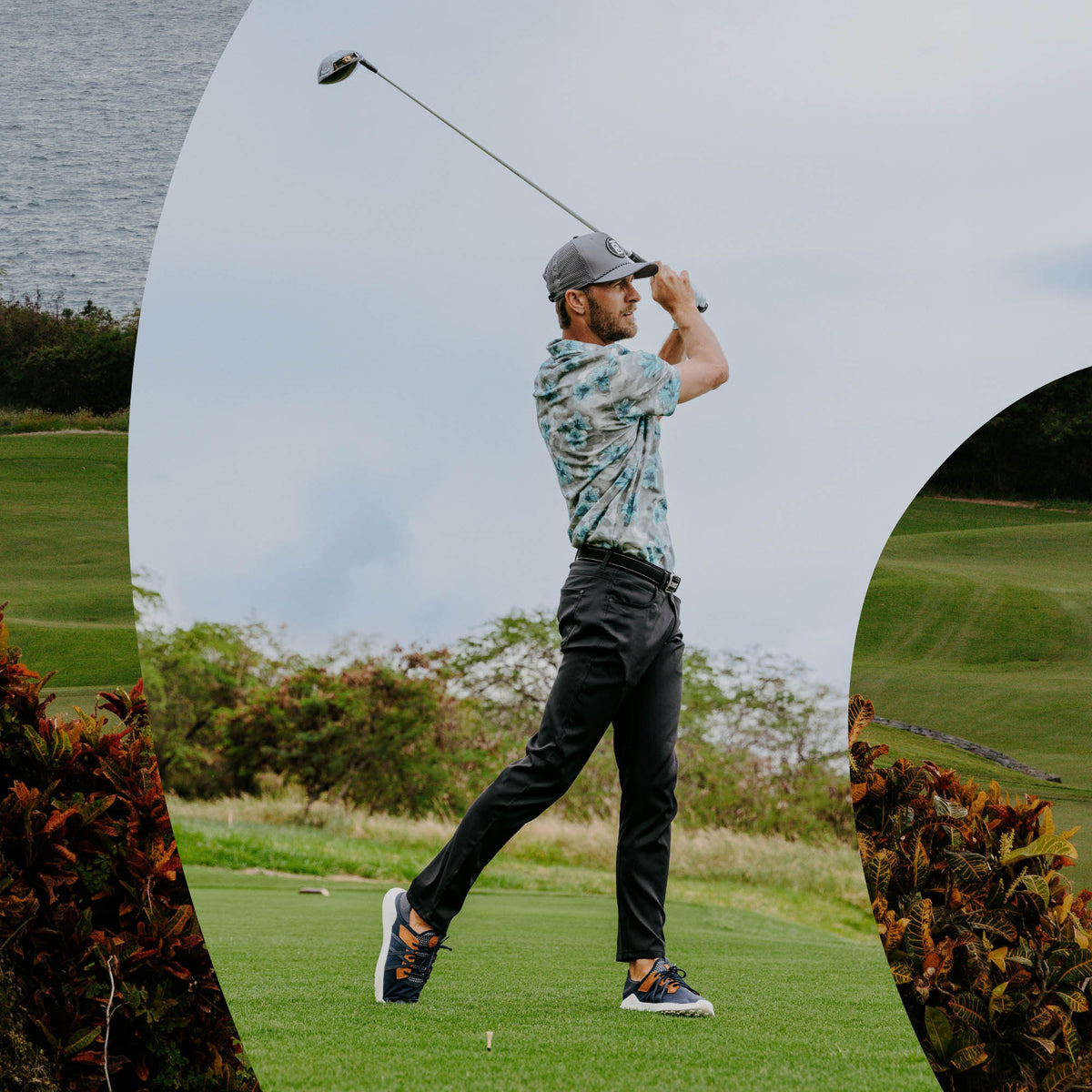 Manele Men’s Breathable Golf Shoes - Trench Blue | Men OluKai outlet