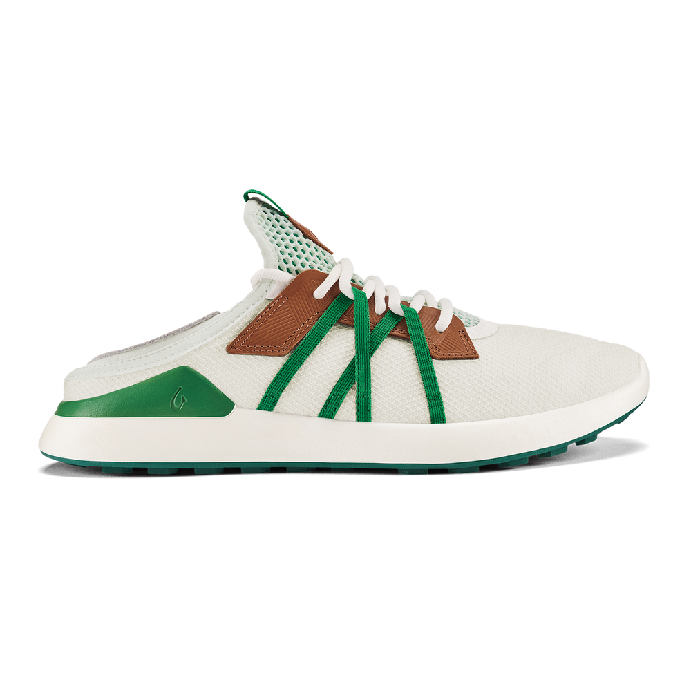 Manele Men’s Breathable Golf Shoes - White / Bamboo | Men OluKai discount