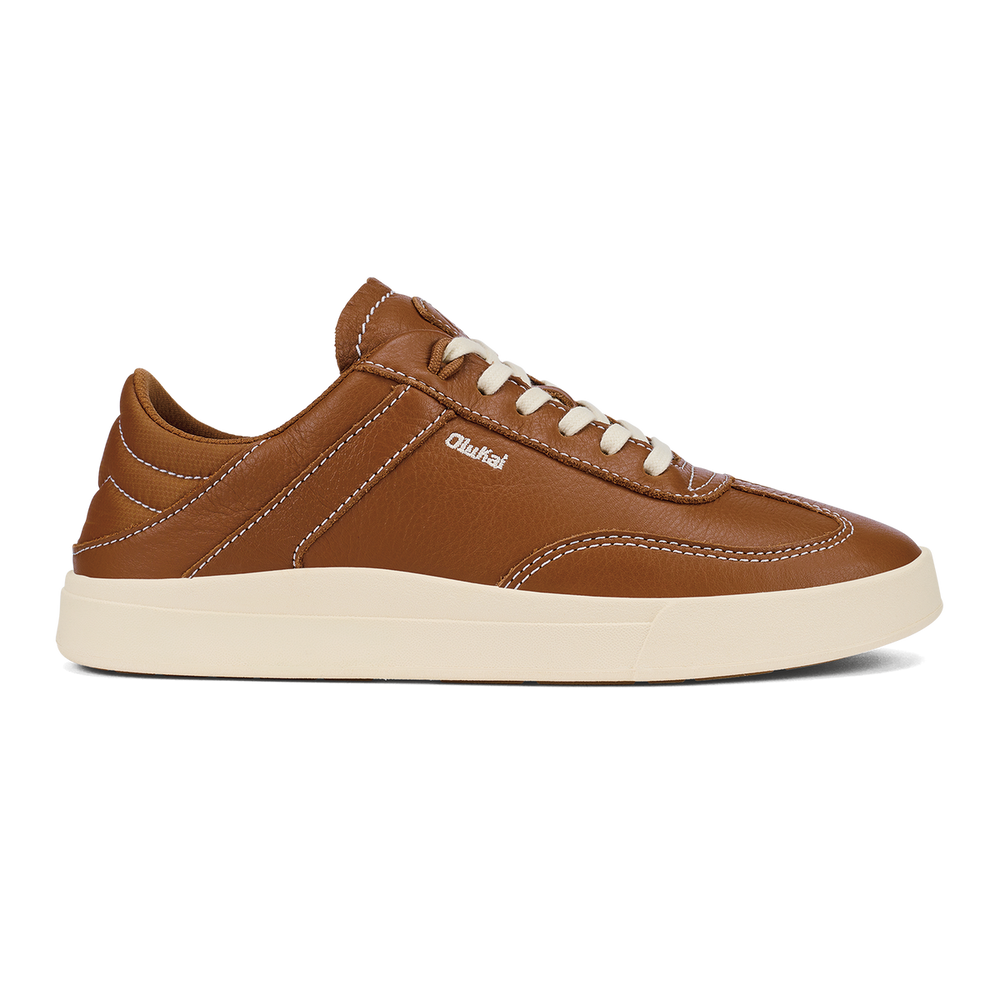 Hā‘upu Women’s Leather Sneakers - Fox | Women OluKai sale