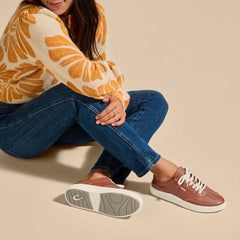 Hā‘upu Women’s Leather Sneakers - Fox | Women OluKai sale
