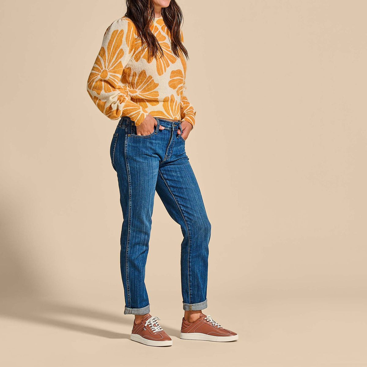 Hā‘upu Women’s Leather Sneakers - Fox | Women OluKai sale