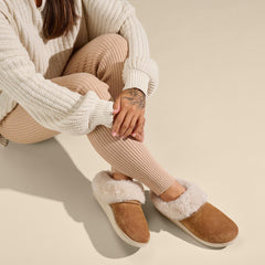 Ku‘i Women‘s Slip-On Slippers - Tan / Bone | Women OluKai for sale