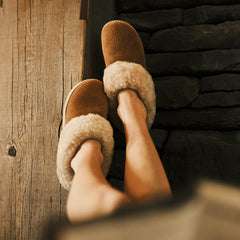 Ku‘i Women‘s Slip-On Slippers - Tan / Bone | Women OluKai for sale