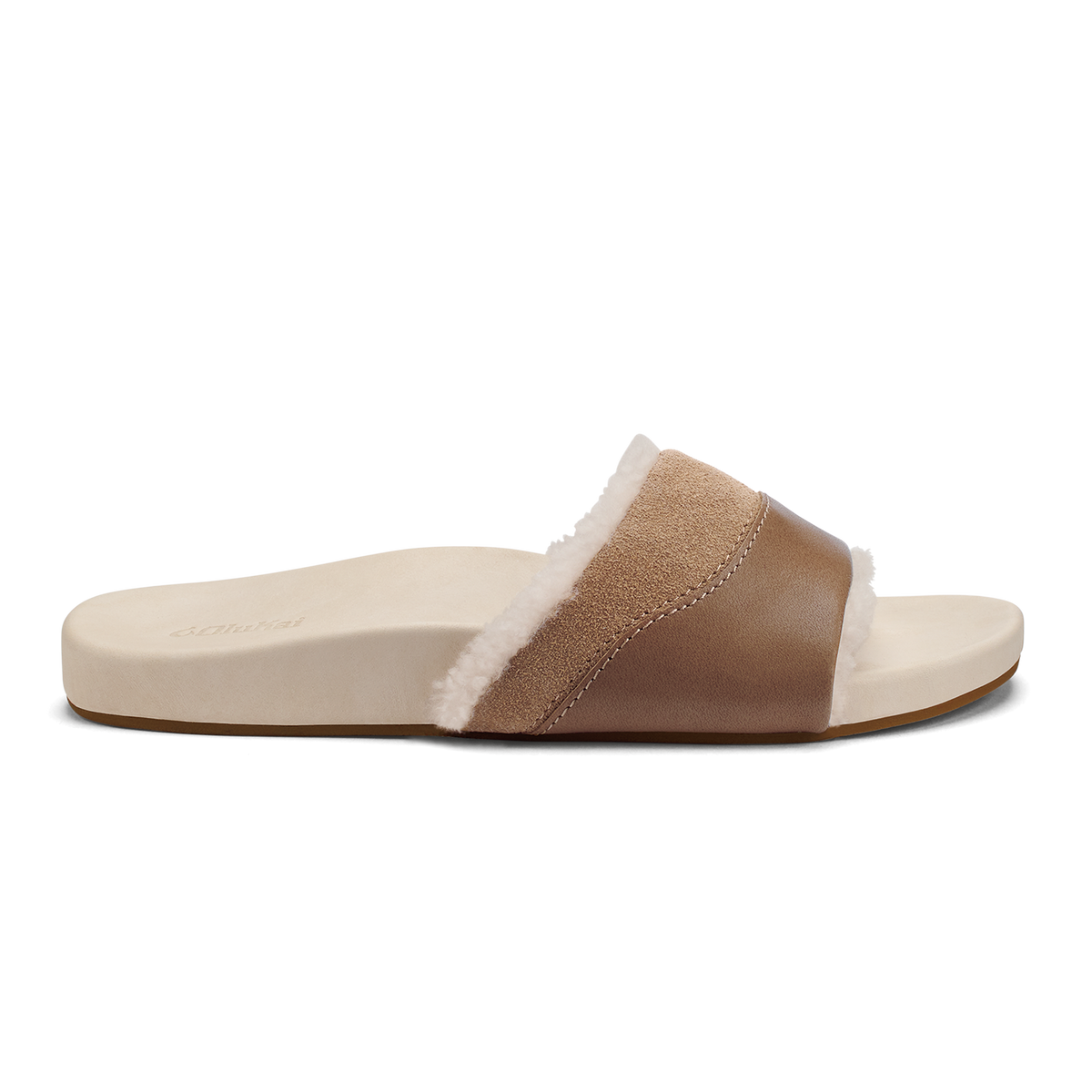 Hō‘ala Slide Women’s Slide Slipper Sandals - Tan / Puka | Women OluKai cheap