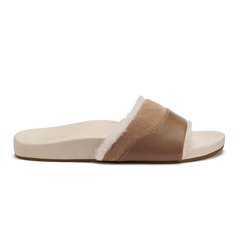 Hō‘ala Slide Women’s Slide Slipper Sandals - Tan / Puka | Women OluKai cheap