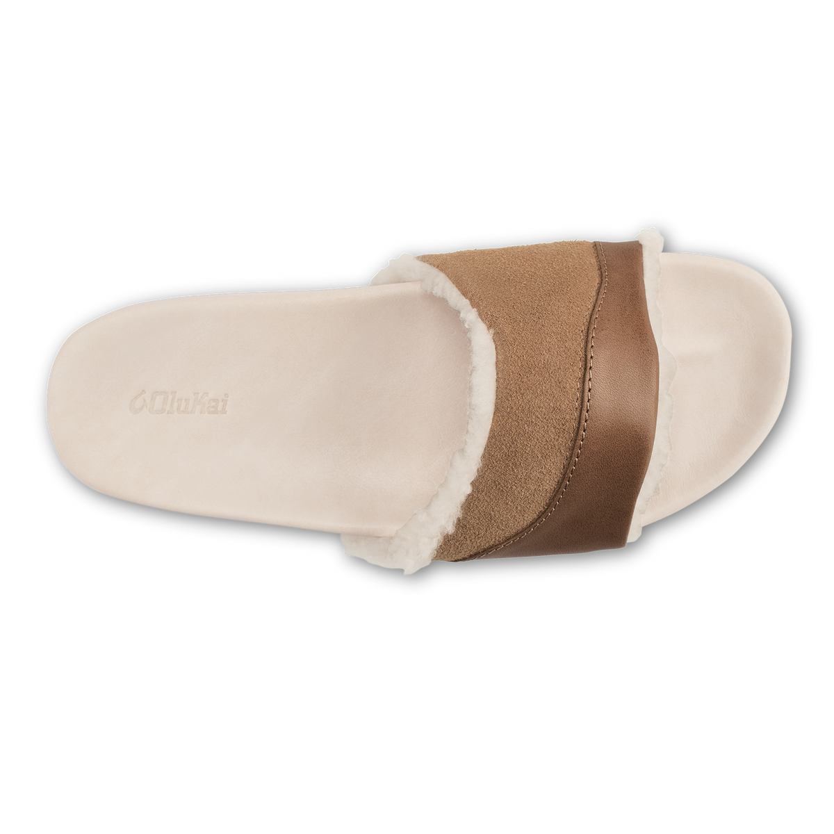 Hō‘ala Slide Women’s Slide Slipper Sandals - Tan / Puka | Women OluKai cheap