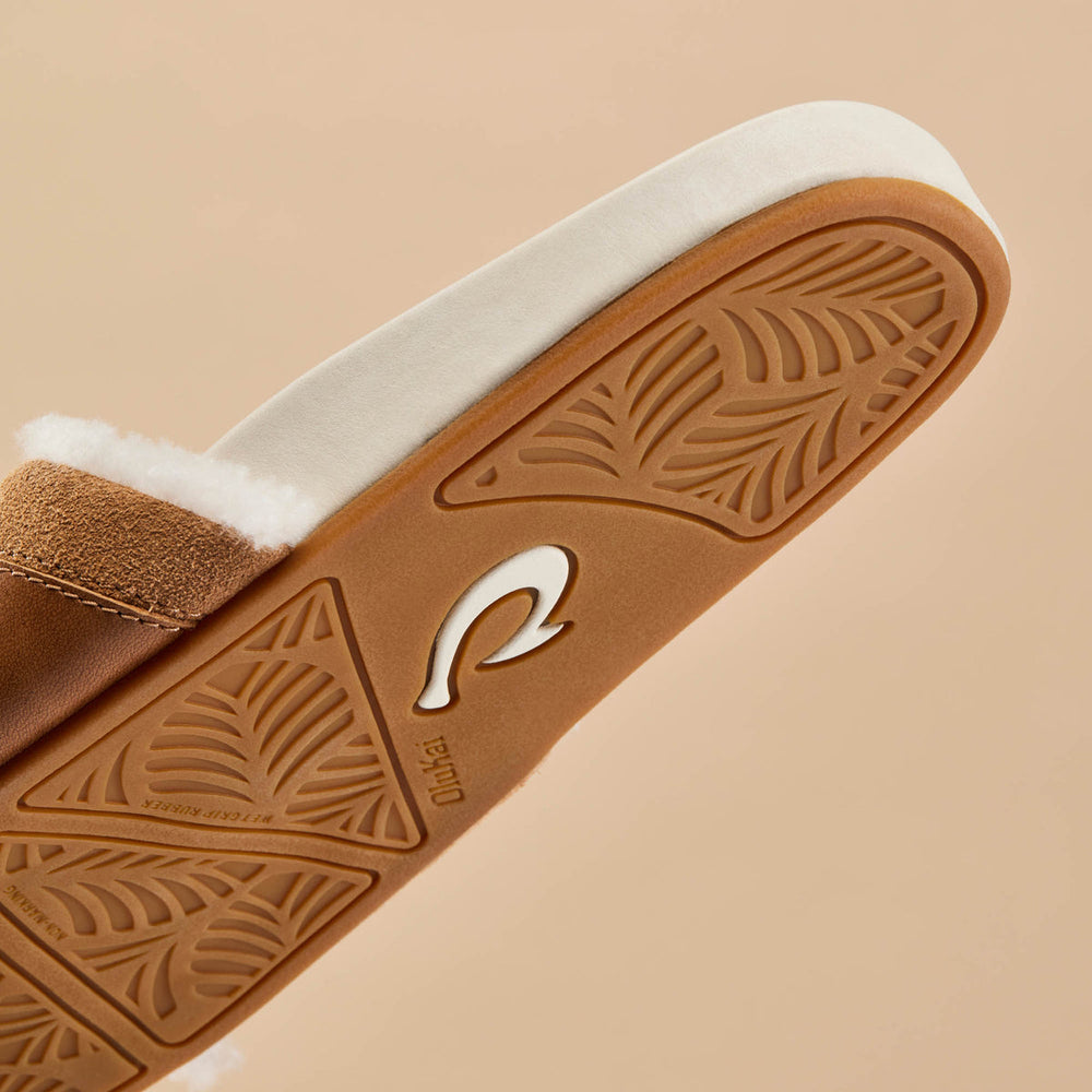 Hō‘ala Slide Women’s Slide Slipper Sandals - Tan / Puka | Women OluKai cheap