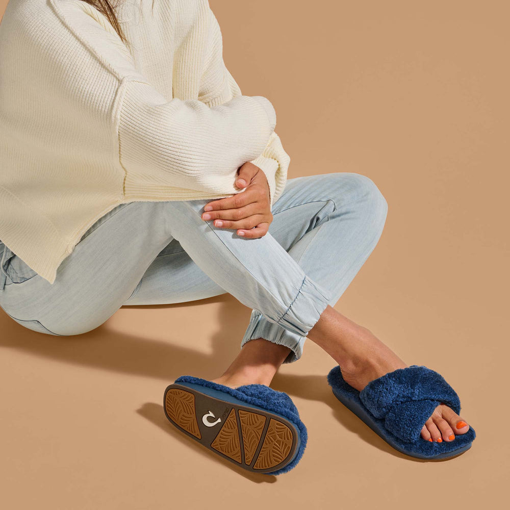 Hila Heu Women’s Slide Slipper Sandals - Moonlit Ocean | Women OluKai online