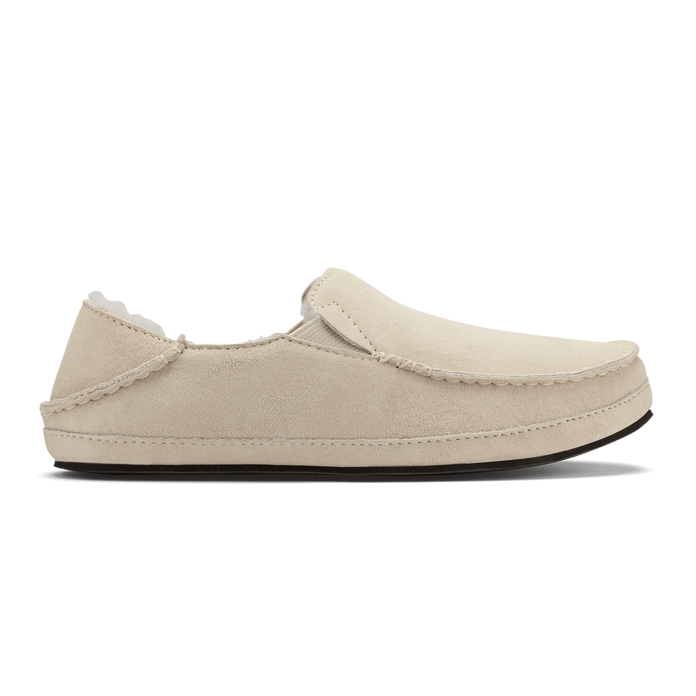 Nohea Women's Leather Slippers - Bone | Women OluKai sale